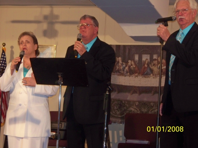 Sharon, Gary & John singing at Klondyke Gospel Music Center on March 23, 2013.