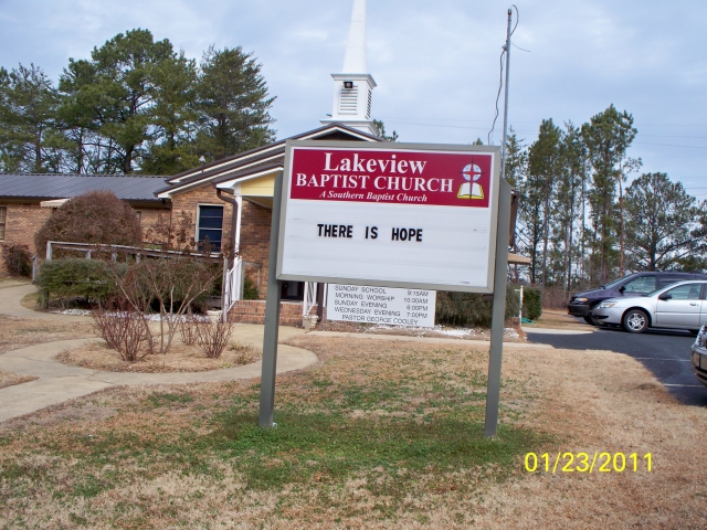 Lakeview Baptist Church, January 23, 2011