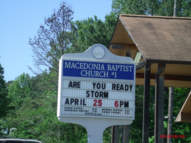 Macedonia Baptist Church, Margaret, AL May 2015