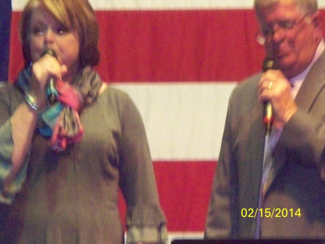 Ann Littleton(Soprano) and Gary Adams (Bass) performing at Tannehill Opry on February 15, 2013