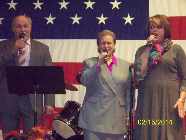 Left to right, Danny, Sharon and Ann at Tannehill on February 14, 2013